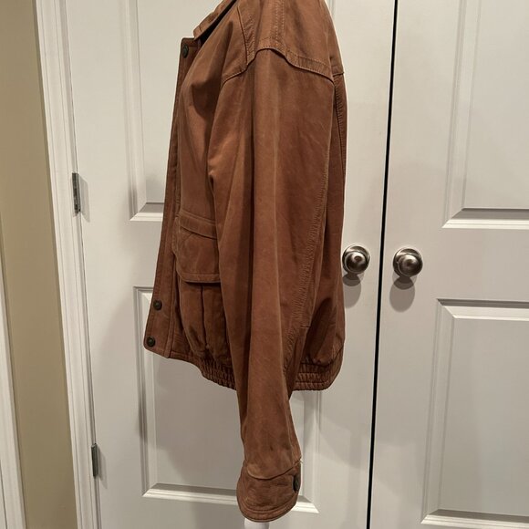Vintage Leather Bomber Jacket - Men's Medium - Picture 3 of 6